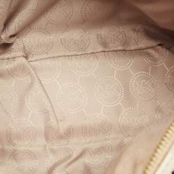 MICHAEL Michael Kors White Signature Coated Canvas Mini Jet Set Travel Satchel