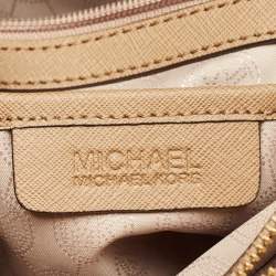 Pre Owned MICHJAEL Michael Kors Brown Leather Medium Cynthia Tote