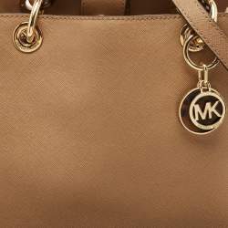Pre Owned MICHJAEL Michael Kors Brown Leather Medium Cynthia Tote