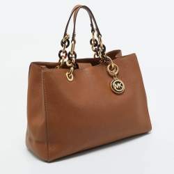 MICHAEL Michael Kors Brown Leather Medium Cynthia Tote