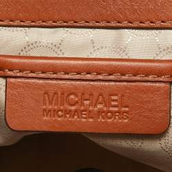 MICHAEL Michael Kors Brown Signature Coated Canvas Jet Set Chain Tote
