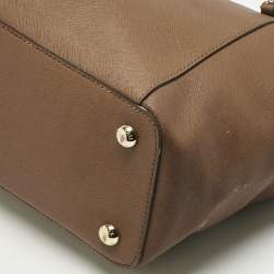 MICHAEL Michael Kors Brown Leather Jet Set Top Zip Tote