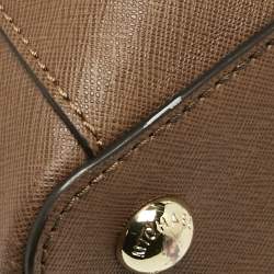 MICHAEL Michael Kors Brown Leather Jet Set Top Zip Tote