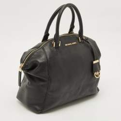 MICHAEL Michael Kors Black Leather Riley Satchel