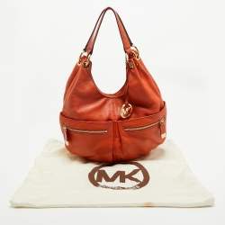 MICHAEL Michael Kors Orange Leather Large Layton Hobo