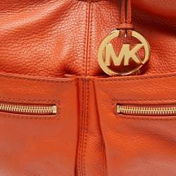 MICHAEL Michael Kors Orange Leather Large Layton Hobo