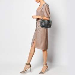 Pre Owned MICHAEL Michael Kors Black Leather Chelsea Chain Shoulder Bag