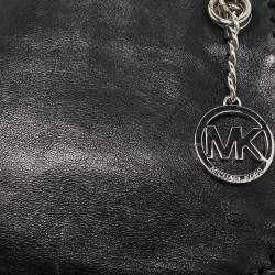 Pre Owned MICHAEL Michael Kors Black Leather Chelsea Chain Shoulder Bag