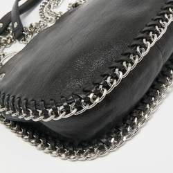 Pre Owned MICHAEL Michael Kors Black Leather Chelsea Chain Shoulder Bag