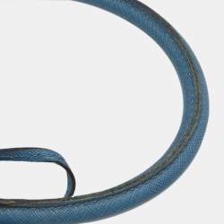 Pre Owned MICHAEL Michael Kors Blue Saffiano Leather Large Emma Satchel