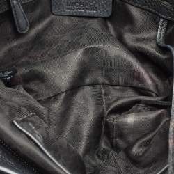 Pre Owned MICHAEL Michael Kors Black Leather Studded Chain Satchel