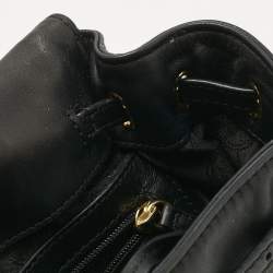 Pre Owned MICHAEL Michael Kors Black/Brown Leopard Print Calfhair and Leather Lana Backpack