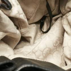 Pre Owned MICHAEL Michael Kors Black Leather Large North South Hamilton Tote