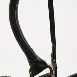 Pre Owned MICHAEL Michael Kors Black Leather Large North South Hamilton Tote