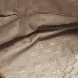 Pre Owned MICHAEL Michael Kors Brown Leather Medium Jet Set Travel Tote