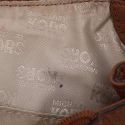 Pre Owned MICHAEL Michael Kors Brown Leather Tassel Crossbody Bag