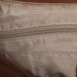Pre Owned MICHAEL Michael Kors Brown Leather Tassel Crossbody Bag