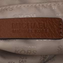 Pre Owned MICHAEL Michael Kors Brown Leather Tassel Crossbody Bag