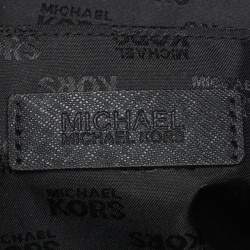 Pre Owned MICHAEL Michael Kors Black Leather Jet Set Travel Chain Tote