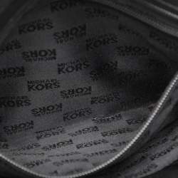 Pre Owned MICHAEL Michael Kors Black Leather Jet Set Travel Chain Tote