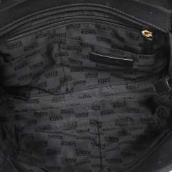 Pre Owned MICHAEL Michael Kors Black Leather Jet Set Travel Chain Tote