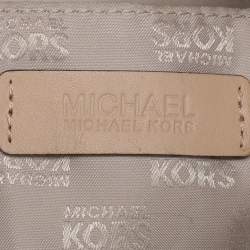 Pre Owned MICHAEL Michael Kors Brown Signature Coated Canvas Lilly Tote