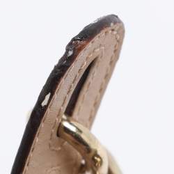 Pre Owned MICHAEL Michael Kors Brown Signature Coated Canvas Lilly Tote