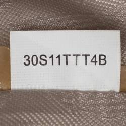 Pre Owned MICHAEL Michael Kors Off White/Beige Signature Coated Canvas and Leather Jet Set East West Tote