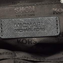 Pre Owned MICHAEL Michael Kors Black Saffiano Leather Large Emmy Dome Satchel