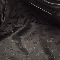 Pre Owned MICHAEL Michael Kors Black Saffiano Leather Large Emmy Dome Satchel