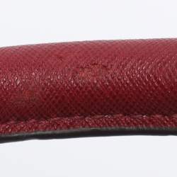 Pre Owned MICHAEL Michael Kors Brown/Red Signature Coated Canvas and Leather Tina Satchel