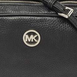 Pre Owned MICHAEL Michael Kors Black Leather Fulton Shoulder Bag