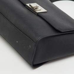 Pre Owned MICHAEL Michael Kors Black Saffiano Leather Callie Top Handle Bag