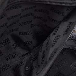 Pre Owned MICHAEL Michael Kors Black Leather LG TZ Zip Satchel