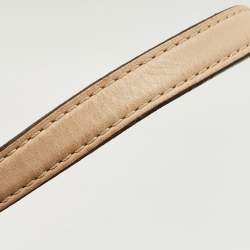 Pre Owned MICHAEL Michael Kors Dark Brown Signature Coated Canvas Large Jet Set Travel Tote