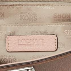 Pre Owned MICHAEL Michael Kors Light Pink Leather Astrid Satchel