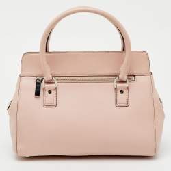 Pre Owned MICHAEL Michael Kors Light Pink Leather Astrid Satchel