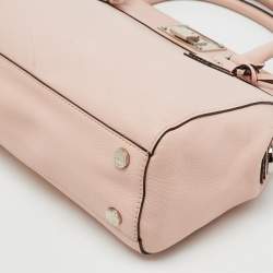 Pre Owned MICHAEL Michael Kors Light Pink Leather Astrid Satchel