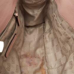 Pre Owned MICHAEL Michael Kors Light Pink Leather Astrid Satchel