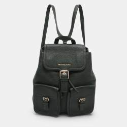 Pre Owned MICHAEL Michael Kors Green Leather Susie Drawstring Backpack