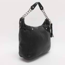 Pre Owned MICHAEL Michael Kors Black Leather Hobo