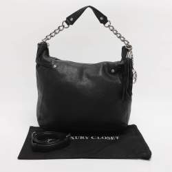 Pre Owned MICHAEL Michael Kors Black Leather Hobo