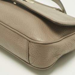 Pre Owned MICHAEL Michael Kors Beige Leather Fulton Shoulder Bag