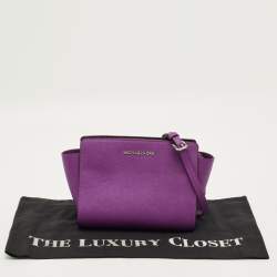 Pre Owned MICHAEL Michael Kors Selma Small Leather Crossbody Bag