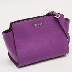 Pre Owned MICHAEL Michael Kors Selma Small Leather Crossbody Bag