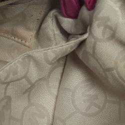 Pre Owned MICHAEL Michael Kors Billy Fuchsia Suede Fringe Crossbody Bag