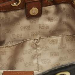 مملوكة مسبقًا حقيبة باكت مايكل مايكل كورس جولز كانفاس مقوى بشعار الماركة بني