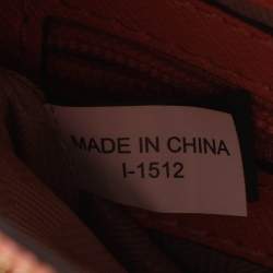 Pre Owned MICHAEL Michael Kors Savannah Small Peach Saffiano Leather Satchel