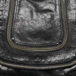 مملوكة مسبقًا MICHAEL Michael Kors Naomi Large Black Leather Crossbody Bag