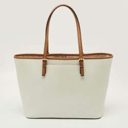 Pre Owned حقيبة يد مايكل مايكل كورس جت ست جلد كبيرة للسفر